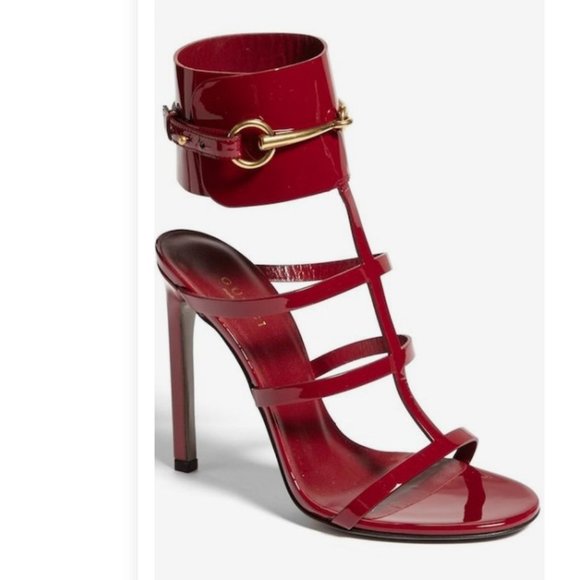 Gucci Shoes - Gucci Ursula Horsebit Ankle Cuff Cage Sandals Size 36.5 / 6.5